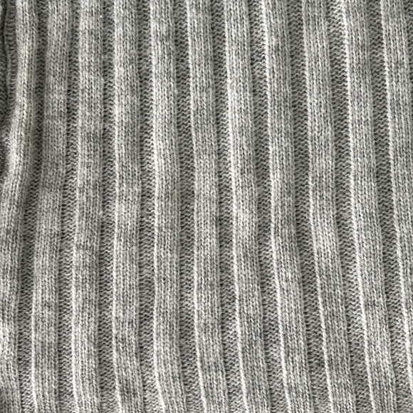 Grey Off Shoulder Top Women's Long Sleeve - Picture 2 of 6